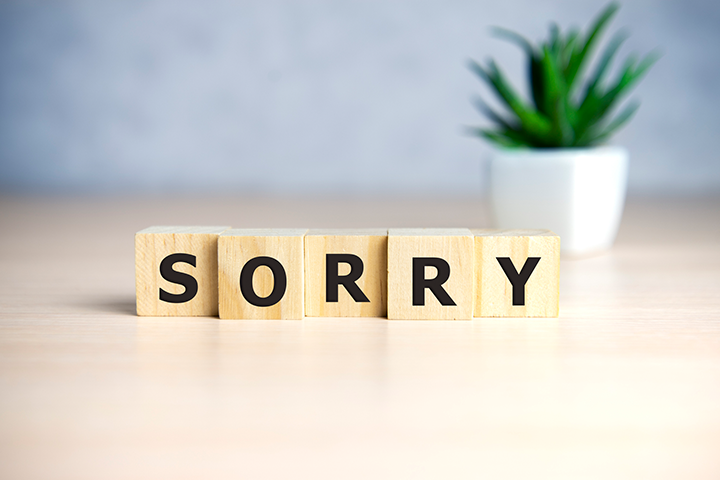 How to say sorry